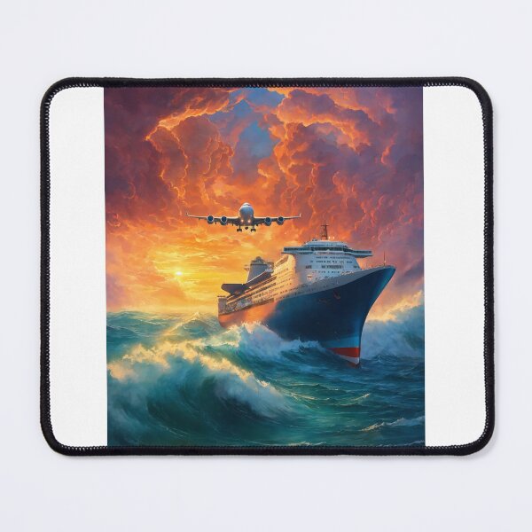 Item preview, Above the Atlantic: Moments of Challenge and Excitement Between Soaring Plane and Giant Ship designed and sold by AmrTaha86.