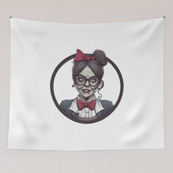 Item preview, zombie bookkeeper designed and sold by DarkHues.