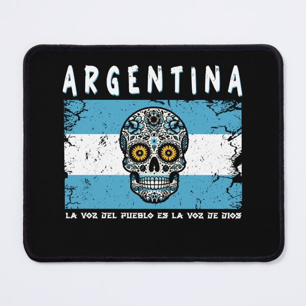 Item preview, Sugar Skull Buenos Aires Argentina Distressed Flag designed and sold by SambaStyles.