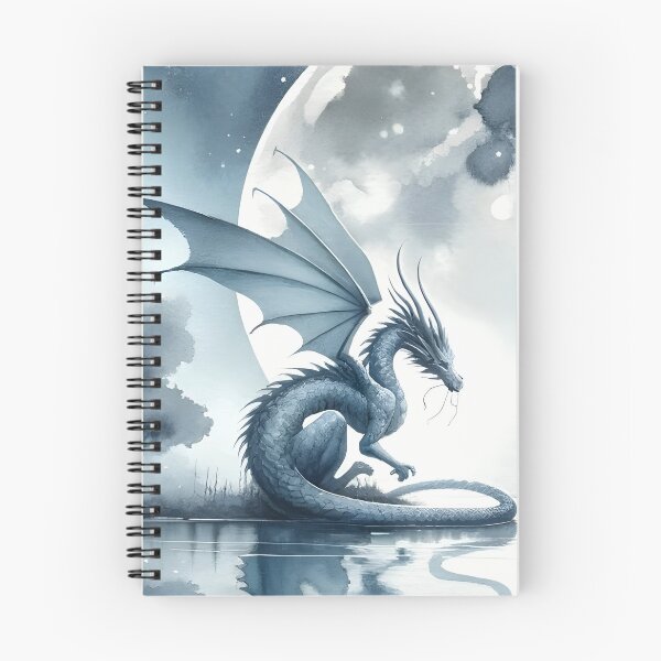 Item preview, Tranquil Dragon Over Moonlit Lake designed and sold by KNAA.