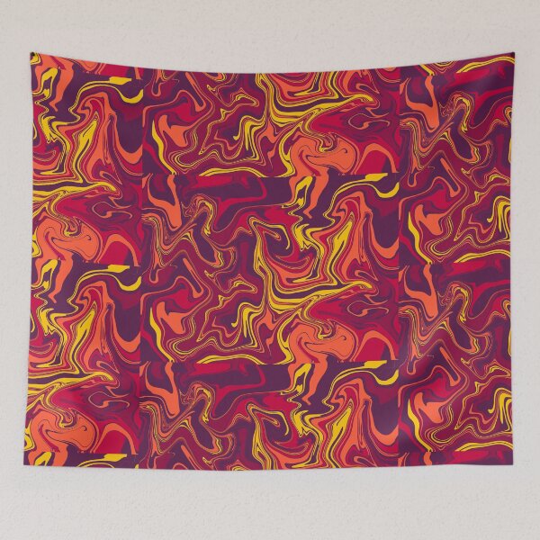 Item preview, Watermarble print in red and warm tones designed and sold by Clara  Memmoli.