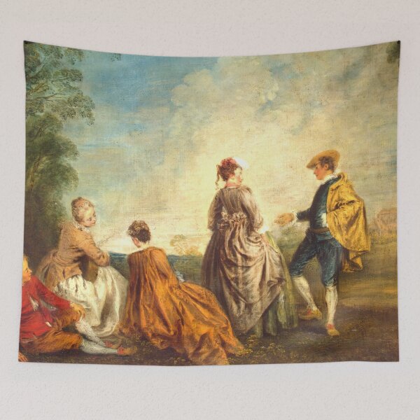 Item preview, jean antoine watteau paintings jean antoine watteau artwork 1684 1721 designed and sold by Rayscompany.