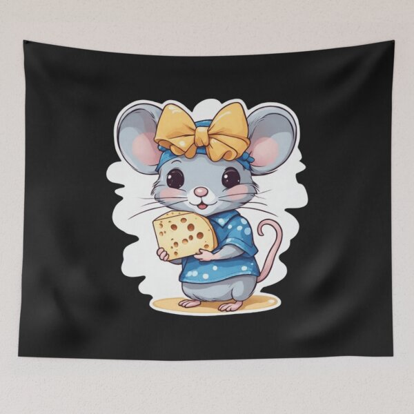 Item preview, Cute mouse with cheese  designed and sold by Culmika.