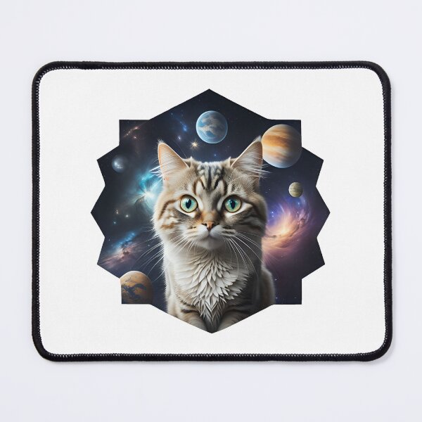Item preview, Celestial Cat with Planets designed and sold by Qlutique.