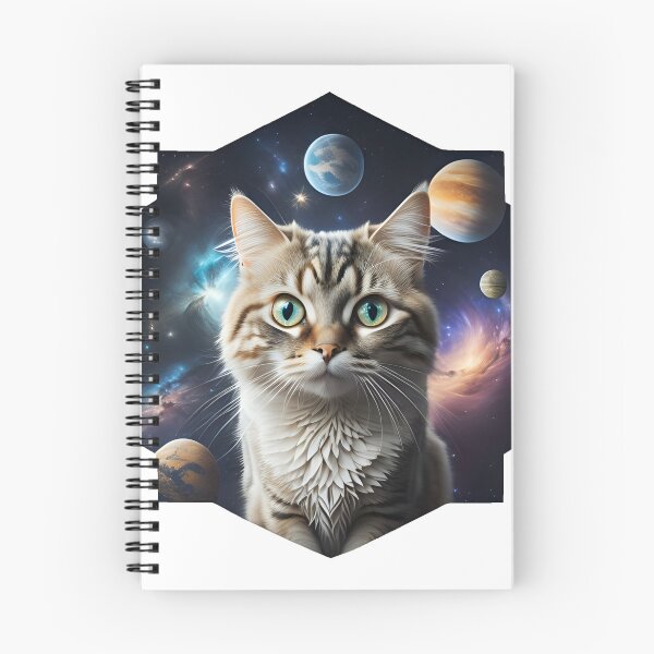 Item preview, Celestial Cat with Planets designed and sold by Qlutique.