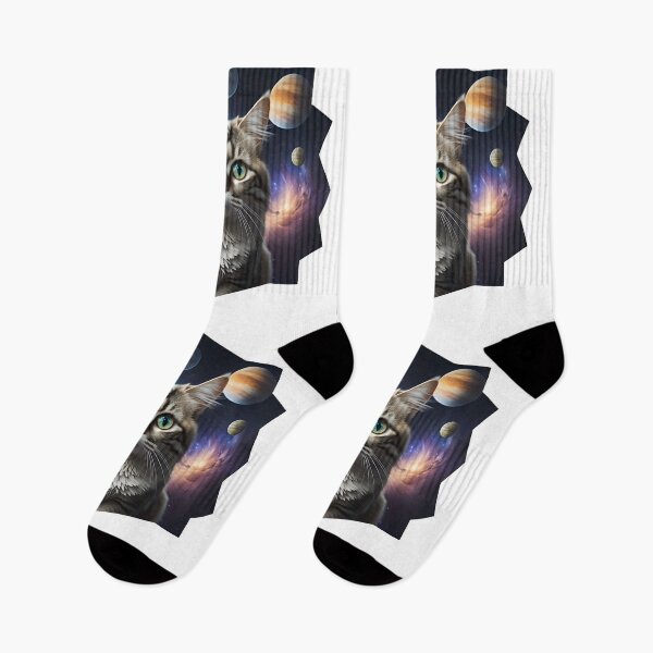 Item preview, Celestial Cat with Planets designed and sold by Qlutique.