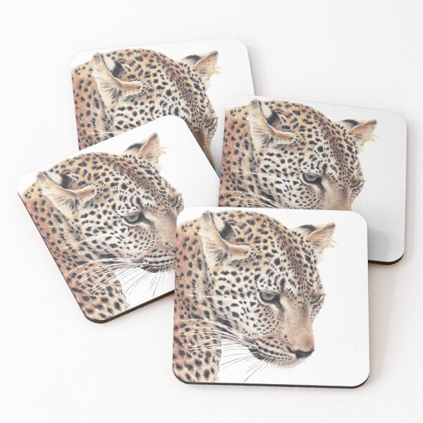 Item preview, Leopard coloured pencil drawing for charity designed and sold by JayTCee.
