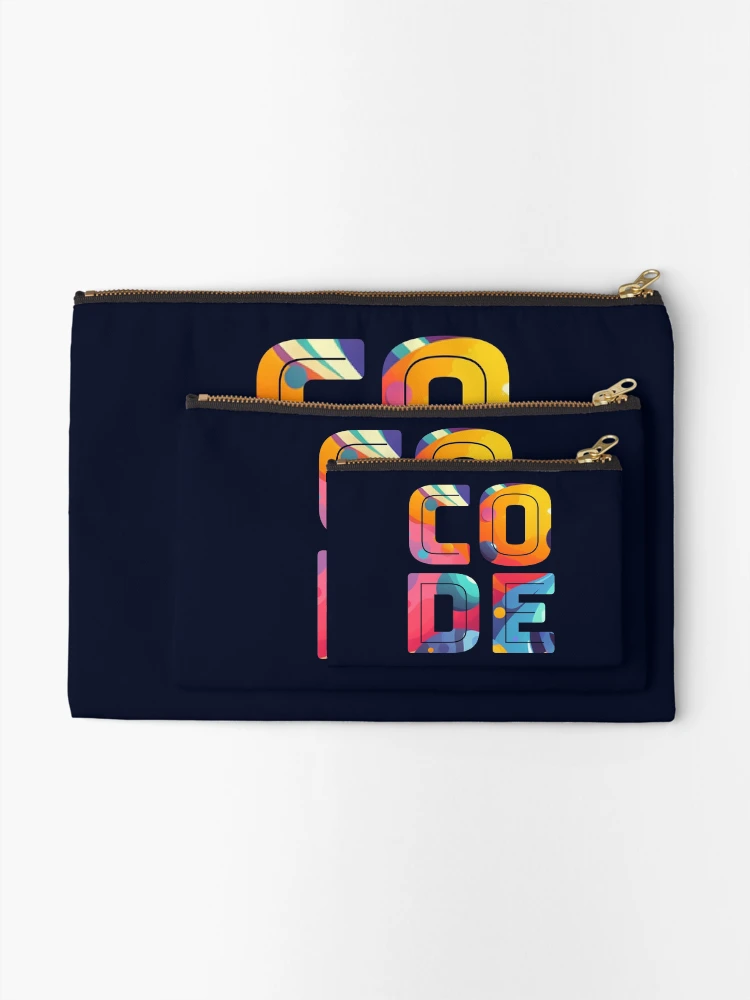 Thumbnail 2 of 4, Zipper Pouch, Code - For Developer, Programmers, Coders designed and sold by VandoorLabs.