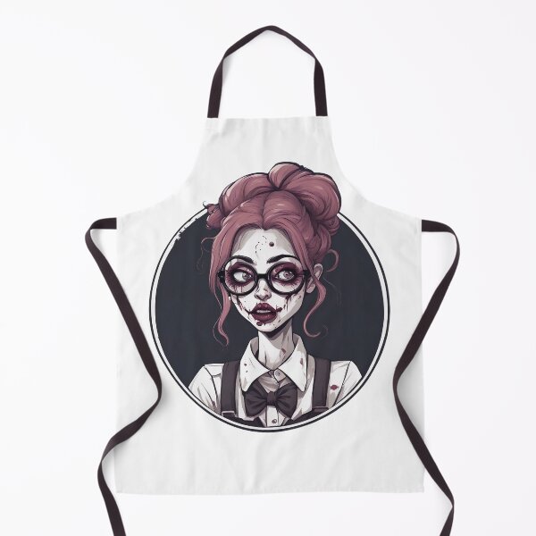 Item preview, red head nerdy zombie girl designed and sold by DarkHues.