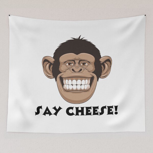 Item preview, Cheesy Grin: Monkeying Around with Joy designed and sold by the-x-designs.