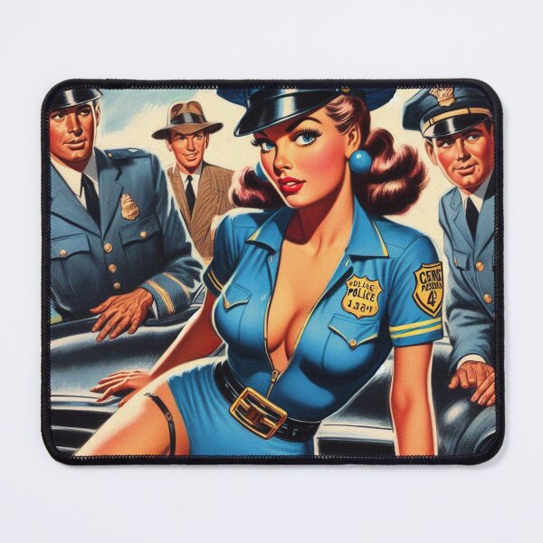 Item preview, Hot Police Girl designed and sold by PulpVintage.