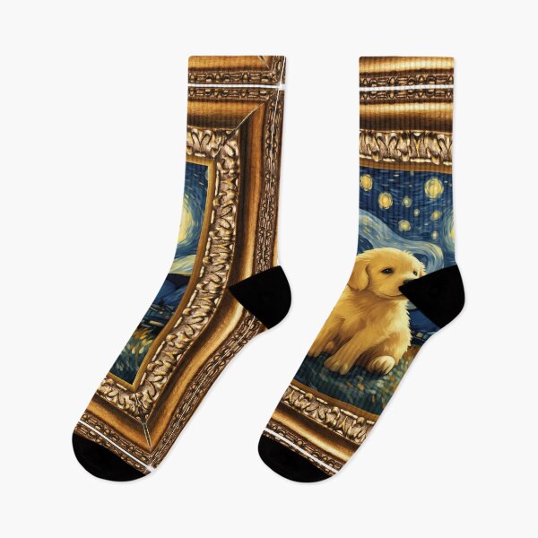 Item preview, Van gogh Starry Night Golden Retriever designed and sold by Vangoholic.