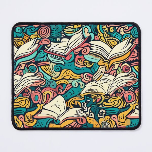 Item preview, Book Aesthetic, Abstract Doodle Books Pattern designed and sold by Desfix.