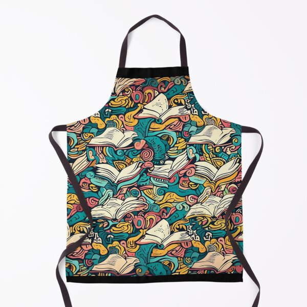 Item preview, Book Aesthetic, Abstract Doodle Books Pattern designed and sold by Desfix.