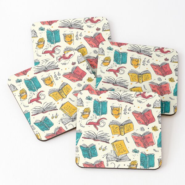 Item preview, Book Aesthetic, Abstract Doodle Books Pattern designed and sold by Desfix.