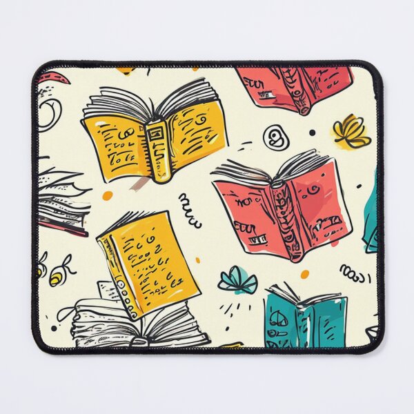 Item preview, Book Aesthetic, Abstract Doodle Books Pattern designed and sold by Desfix.