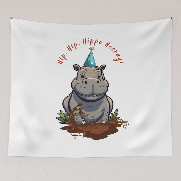 Item preview, Smiling Hippopotamus designed and sold by ViaNature.