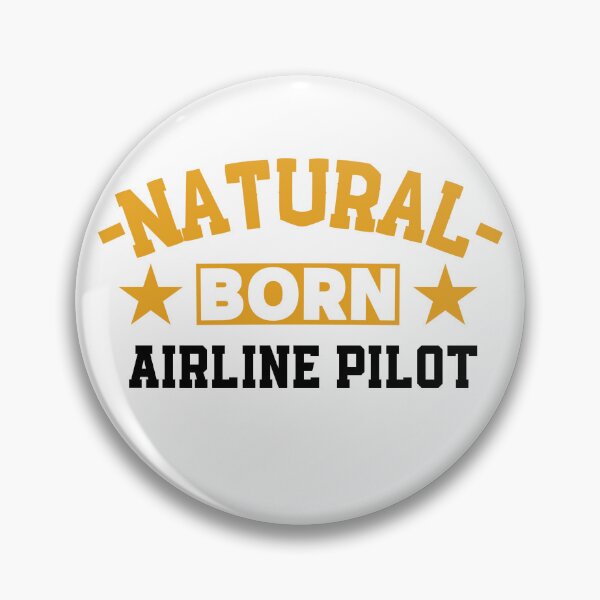 Item preview,  Natural Born Airline Pilot - Funny Gift for Airline Pilot S4G designed and sold by eeternalrestt.