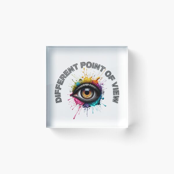 Item preview, Different point of view - brown eye with text designed and sold by IdeasStudio.