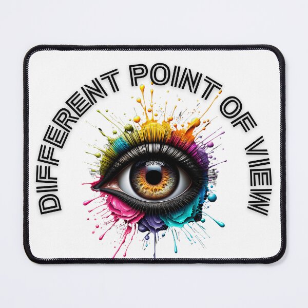 Item preview, Different point of view - brown eye with text designed and sold by IdeasStudio.