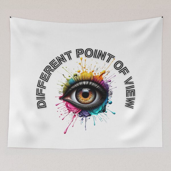 Item preview, Different point of view - brown eye with text designed and sold by IdeasStudio.