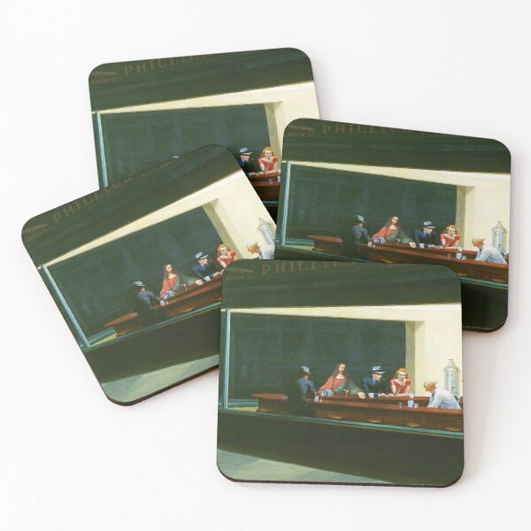Item preview, Jesus in Hopper's Nighthawks designed and sold by LT Graphic Art.