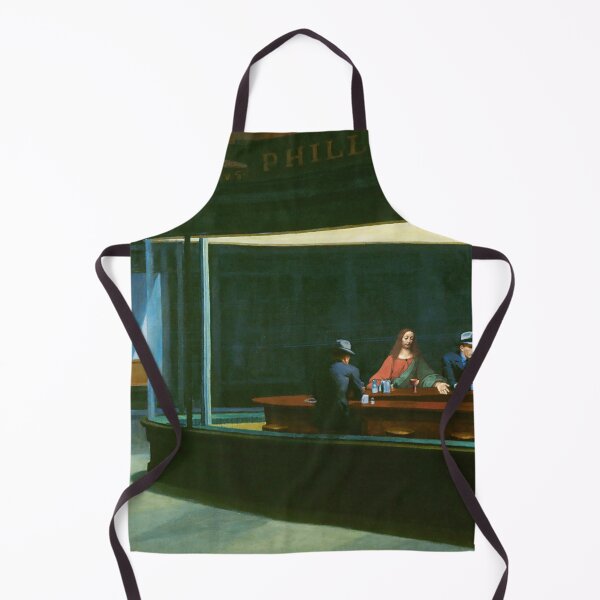 Item preview, Jesus in Hopper's Nighthawks designed and sold by LT Graphic Art.