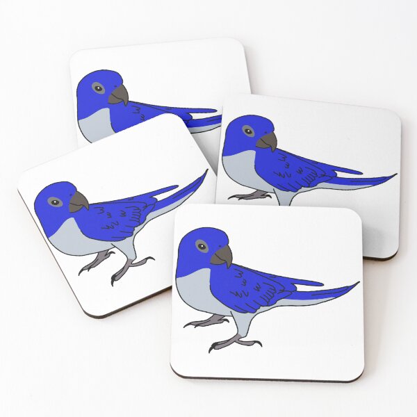 Item preview, Male Blue Scarlet Chested Parakeet  designed and sold by Leapingdoe.
