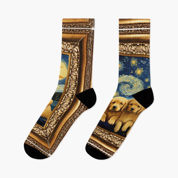 Item preview, Van gogh Starry Night Golden Retriever designed and sold by Vangoholic.