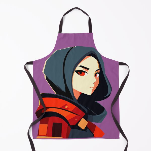 Item preview, Scarlet Stare,portrait of hoodie girl designed and sold by AgarutanPrint.