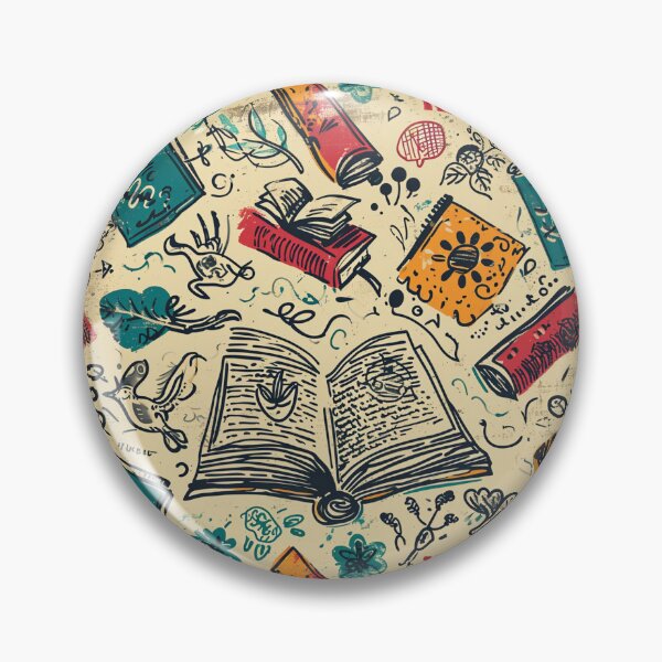 Item preview, Book Aesthetic, Abstract Doodle Books Pattern designed and sold by Desfix.