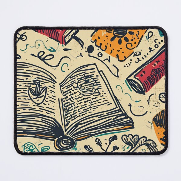 Item preview, Book Aesthetic, Abstract Doodle Books Pattern designed and sold by Desfix.
