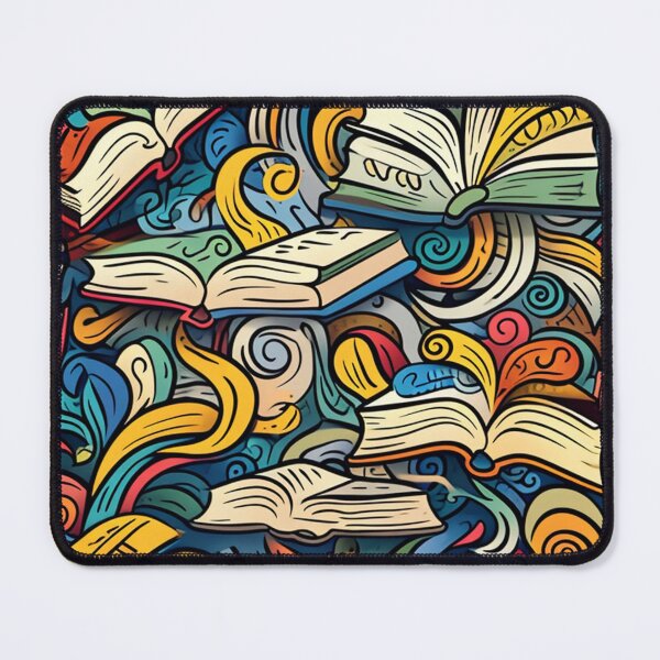 Item preview, Book Aesthetic, Abstract Doodle Books Pattern designed and sold by Desfix.