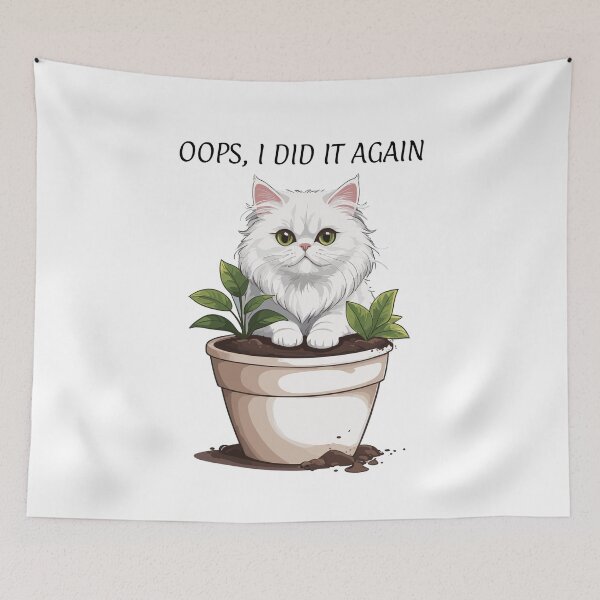 Item preview,  OOPS I DID IT AGAIN - CatMess Vibes designed and sold by cutiepie11cats.