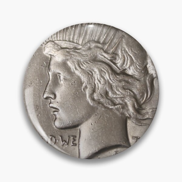Item preview, 1935 S Peace Dollar 90% Silver Cleaned AU Marks  designed and sold by coinsxcrochet.