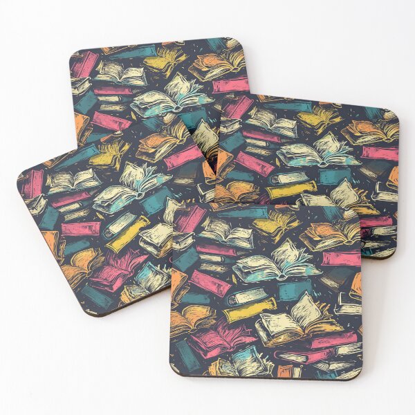 Item preview, Book Aesthetic, Abstract Doodle Books Pattern designed and sold by Desfix.
