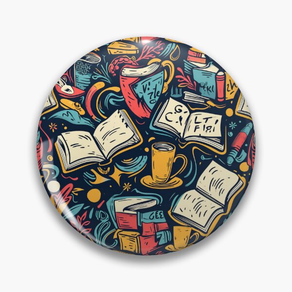 Item preview, Book Aesthetic, Abstract Doodle Books Pattern designed and sold by Desfix.