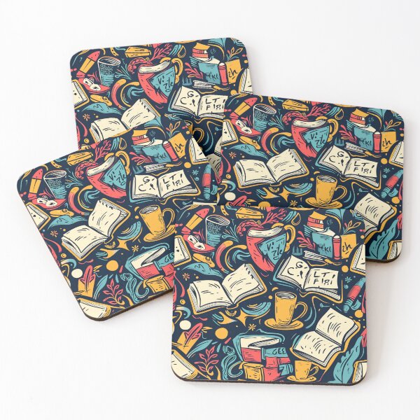 Item preview, Book Aesthetic, Abstract Doodle Books Pattern designed and sold by Desfix.