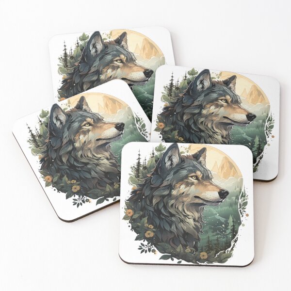 Item preview, Majestic Wolf Head: Nature's Gaze Art designed and sold by SellingWSarah17.