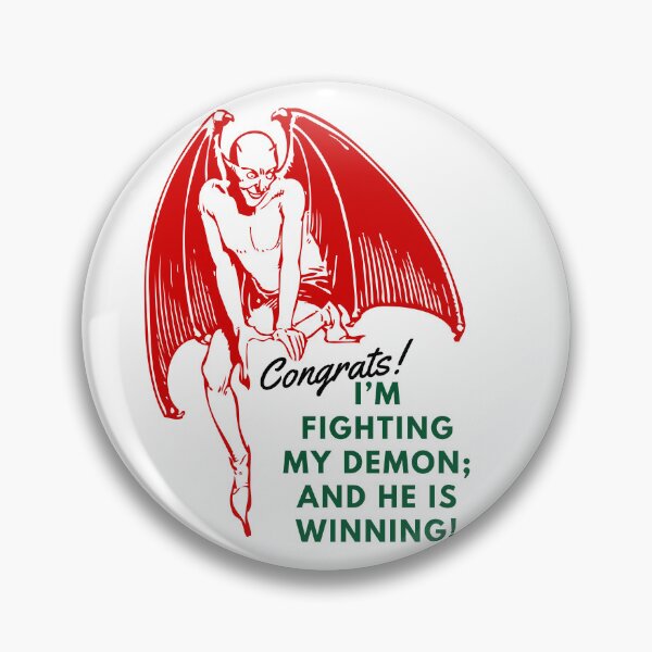 Item preview, Battling My Demons: A Devil's Congratulatory Struggle designed and sold by the-x-designs.