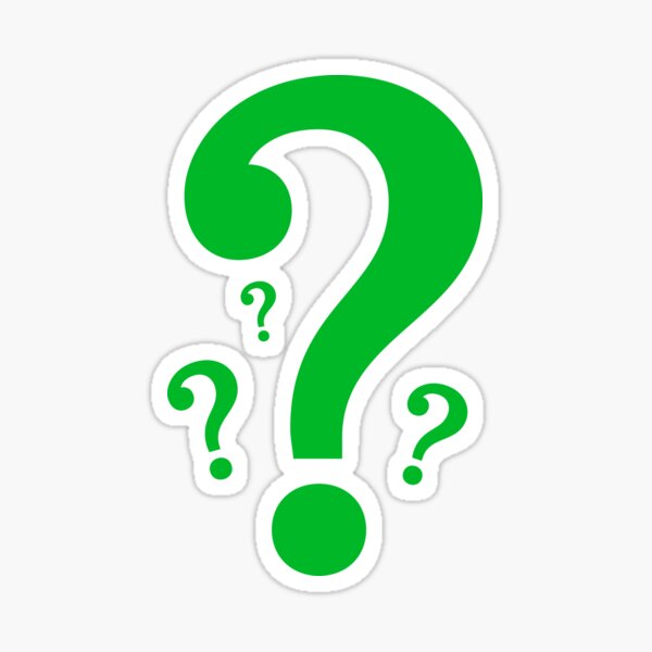Item preview, Green Question Mark designed and sold by RetroArtCulture.
