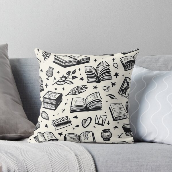 Item preview, Book Aesthetic, Abstract Doodle Books Pattern designed and sold by Desfix.
