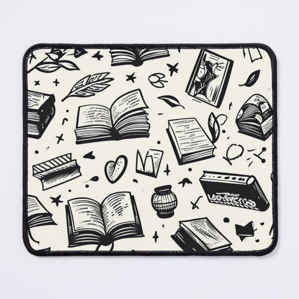 Item preview, Book Aesthetic, Abstract Doodle Books Pattern designed and sold by Desfix.