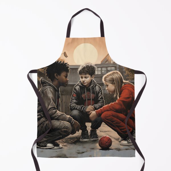 Item preview, Childhood Friends Playing Ball Together designed and sold by VivaIconicPrint.