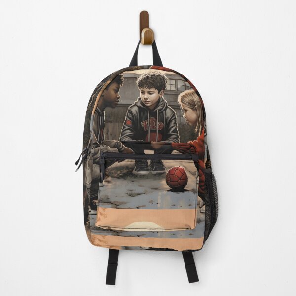 Item preview, Childhood Friends Playing Ball Together designed and sold by VivaIconicPrint.