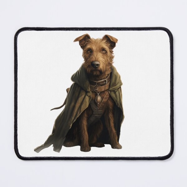 Item preview, Medieval Irish Terrier in her cape designed and sold by liana campbell.