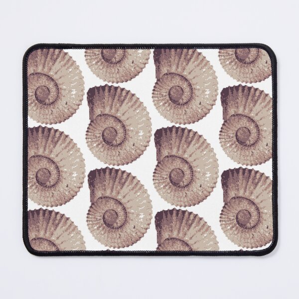 Item preview, Ammonite fossil pixel art designed and sold by PaleoInvert.