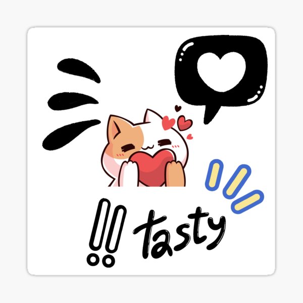 tasty cat Sticker