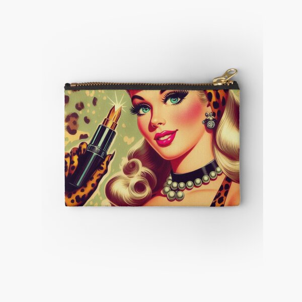 Item preview, Vintage Leopard Print Girl designed and sold by PulpVintage.