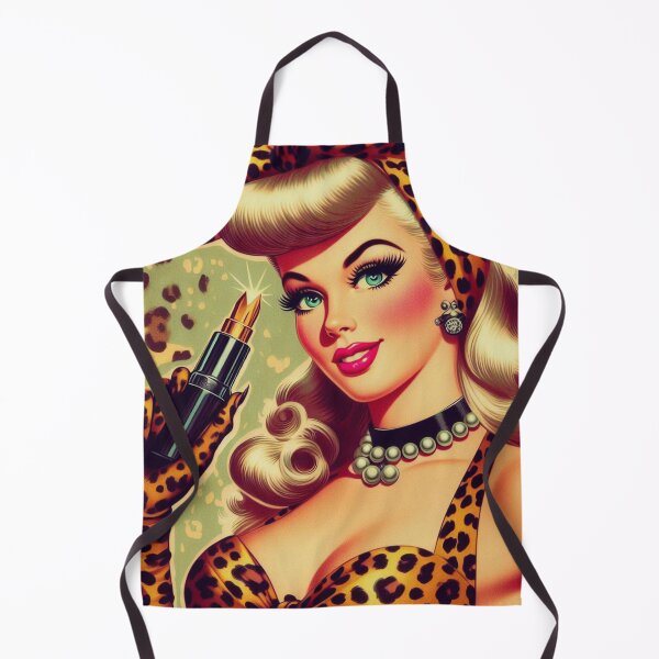 Item preview, Vintage Leopard Print Girl designed and sold by PulpVintage.
